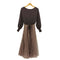 リリーブラウン Lily Brown レースドッキングニットワンピース レディース ONE SIZE