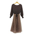 リリーブラウン Lily Brown レースドッキングニットワンピース レディース ONE SIZE