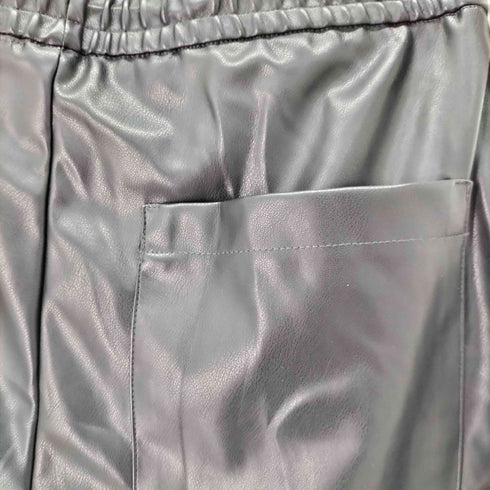 ザラ ZARA 2タックフェイクレザーワイドパンツ レディース JPN:S
