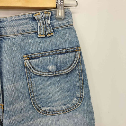 クロエ Chloe フラップポケット デニム ショーツ レディース 34