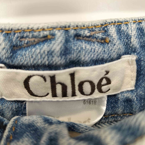 クロエ Chloe フラップポケット デニム ショーツ レディース 34
