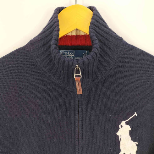 ポロバイラルフローレン Polo by RALPH LAUREN ビッグポニー刺繍 ウール ドライバーズニット メンズ import:M