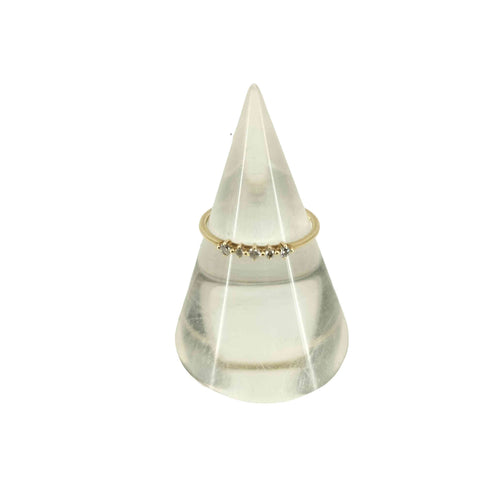 NOJESS 0.05ct K10 ダイヤモンドピンキーリング レディース 5号