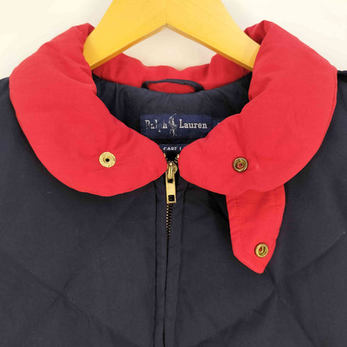 ラルフローレン RALPH LAUREN 90s 2トーン キルティング ダウンジャケット メンズ import:S