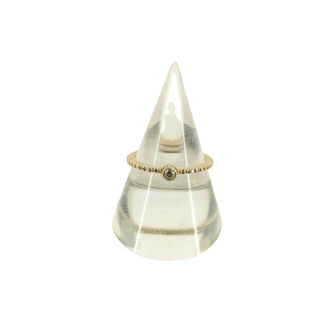 アガット agete 0.05ct K10 ダイヤモンドリング レディース 11号
