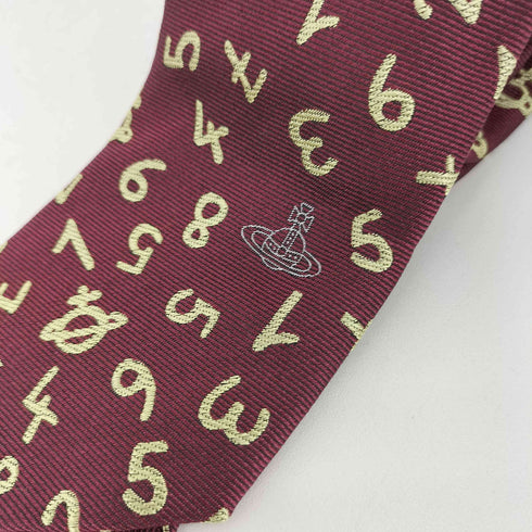 ヴィヴィアンウエストウッド Vivienne Westwood ナンバーズ ジャガードタイ メンズ