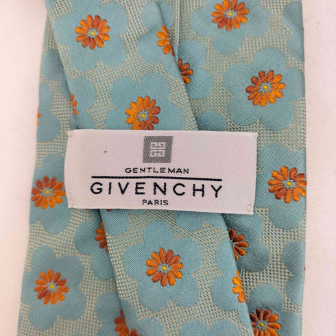 ジバンシィ GIVENCHY フラワーデザイン シルクネクタイ メンズ