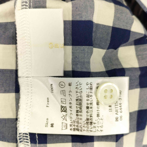 Gauze# 七分丈 ギンガムチェックワンピース レディース FREE