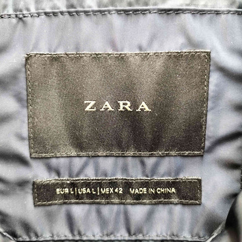 ザラ ZARA スタンドネック ハーフジップ ナイロンジャケット メンズ import:L