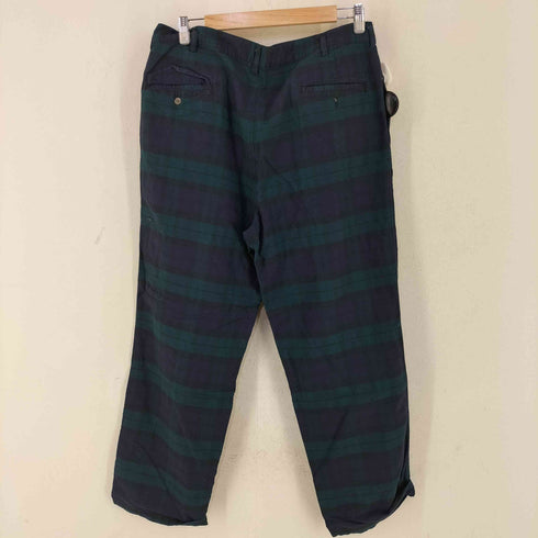ポロバイラルフローレン Polo by RALPH LAUREN USA製 ブラックウォッチ 2タックパンツ メンズ 36/36