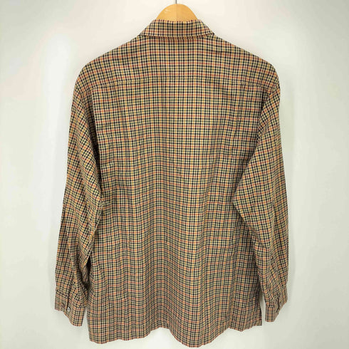 ダックスゴルフ DAKS GOLF チェック柄 片ポケ コットンフランネルシャツ メンズ JPN:M