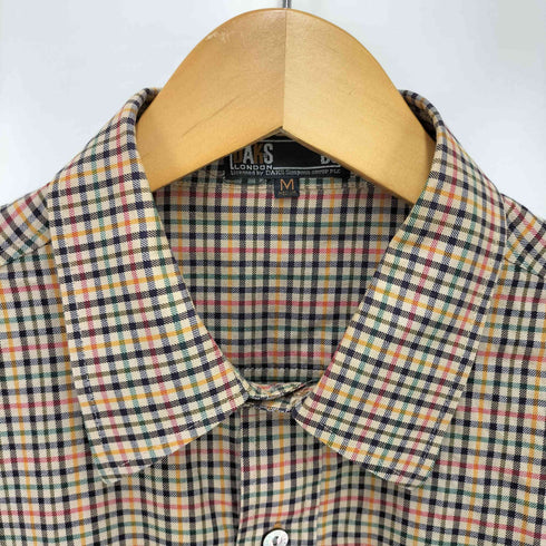 ダックスゴルフ DAKS GOLF チェック柄 片ポケ コットンフランネルシャツ メンズ JPN:M