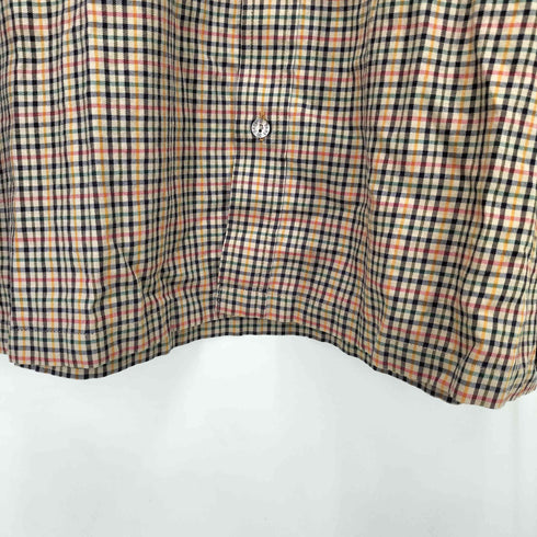 ダックスゴルフ DAKS GOLF チェック柄 片ポケ コットンフランネルシャツ メンズ JPN:M