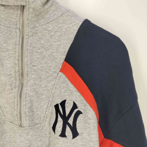 バックトゥザフィールド BACK TO THE FIELD MLB ロゴ ハーフジップ スウェットワンピース レディース FREE