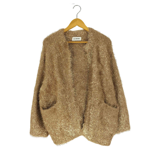 リリーブラウン Lily Brown フラッフィーラメニットカーデ レディース ONE SIZE