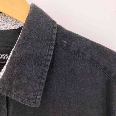 ボスヒューゴボス BOSS HUGO BOSS リネンレギュラーカラーL/S シャツ メンズ JPN:M