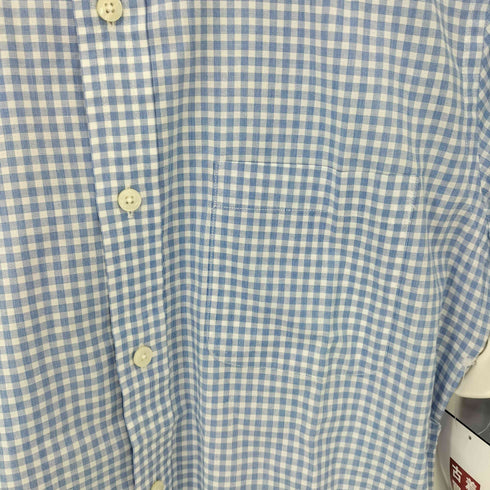アクアスキュータム AQUASCUTUM コットンギンガムチェックレギュラーカラーシャツ メンズ 39-84