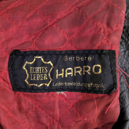 GERBEREL HARRO レザー ダブルライダースジャケット メンズ