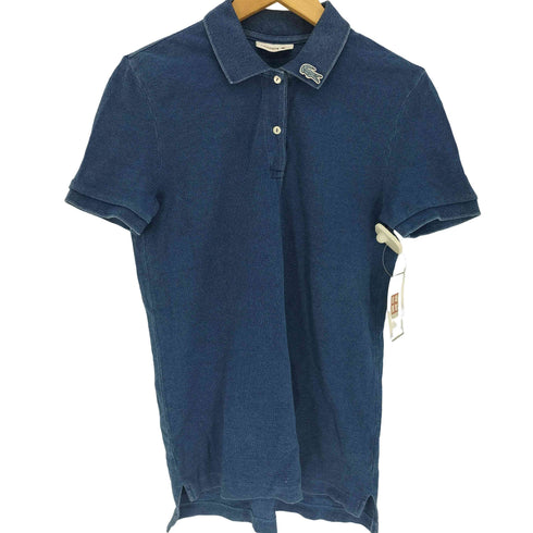 ラコステ LACOSTE レギュラー フィット インディゴ ピケ ポロシャツ レディース FR:34