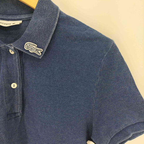 ラコステ LACOSTE レギュラー フィット インディゴ ピケ ポロシャツ レディース FR:34