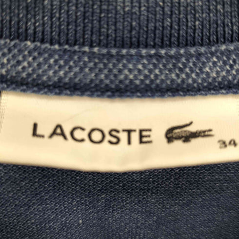 ラコステ LACOSTE レギュラー フィット インディゴ ピケ ポロシャツ レディース FR:34
