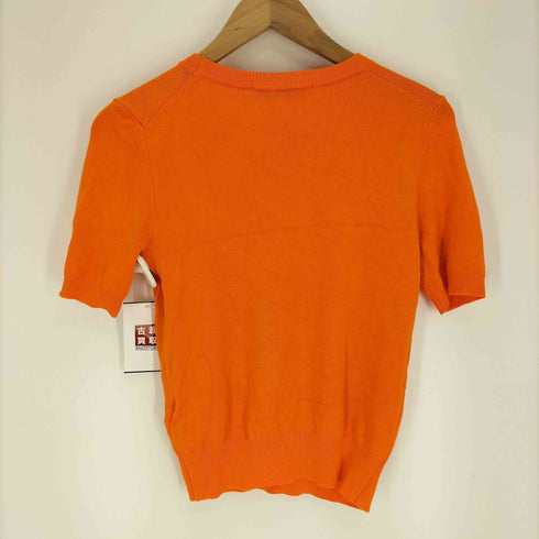 ザラ ZARA PLAIN KNIT SHORT SLEEVE BASIC TOP プレーン ニット ショート スリーブ ベーシック トップス レディース import:S