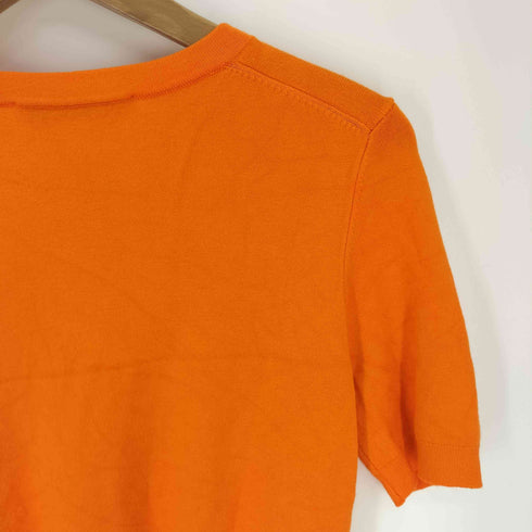 ザラ ZARA PLAIN KNIT SHORT SLEEVE BASIC TOP プレーン ニット ショート スリーブ ベーシック トップス レディース import:S