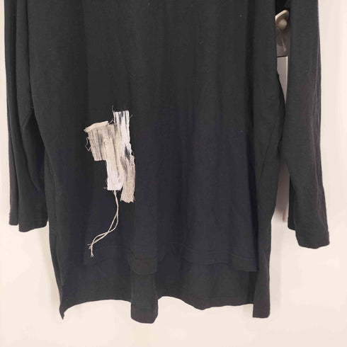 サイトバイヨウジヤマモト syte by Yohji Yamamoto 24AW SOFT JERSEY BORO APPLIQUE SIDE SLIT LONG-SLEEVED T-SHIRT メンズ JPN:3