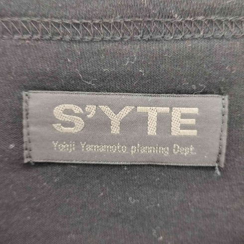 サイトバイヨウジヤマモト syte by Yohji Yamamoto 24AW SOFT JERSEY BORO APPLIQUE SIDE SLIT LONG-SLEEVED T-SHIRT メンズ JPN:3