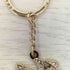 ブラックアイパッチ Black Eye Patch ZENI RHINESTONE KEYCHAIN GOLD 銭 キーホルダー キーチェーン メンズ