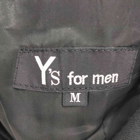 ワイズフォーメン Ys for men 90S 縮絨 ウール 裏地 キュプラ 2B テーラード ジャケット 1タック スラックス パンツ スーツ セットアップ メンズ M