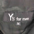 ワイズフォーメン Ys for men 90S 縮絨 ウール 裏地 キュプラ 2B テーラード ジャケット 1タック スラックス パンツ スーツ セットアップ メンズ M