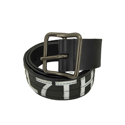 ディーゼル DIESEL 立体文字 レザーベルト メンズ 80cm