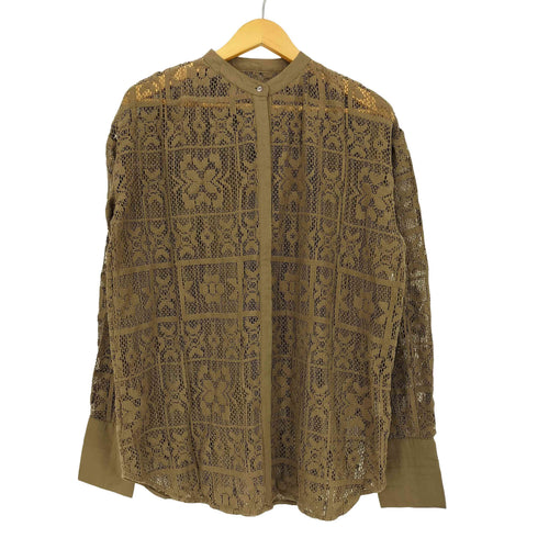 トゥデイフル TODAYFUL 22ss Block Lace Shirts レースシャツ レディース FREE