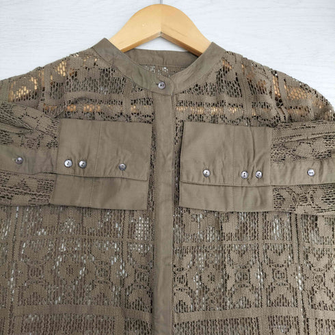 トゥデイフル TODAYFUL 22ss Block Lace Shirts レースシャツ レディース FREE