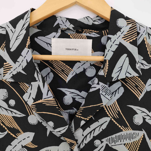 トゥデイフル TODAYFUL 20SS Boyfriend Leaf Shirts リーフ オープンカラーシャツ レディース FREE