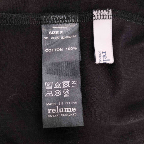 ジャーナルスタンダードレリューム JOURNAL STANDARD relume 20SS ADDICTポンチクルーネックタックプルオーバー レディース FREE