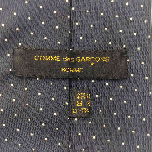 コムデギャルソンオム COMME des GARCONS HOMME 90S 金タグ ドット柄 リネン ネクタイ メンズ