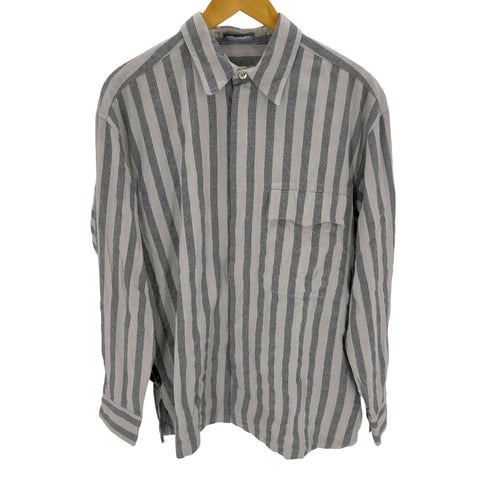 イッセイミヤケメン ISSEY MIYAKE MEN 筆タグ ストライプ比翼シャツ メンズ JPN:M