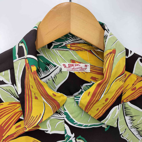 サンサーフ SUN SURF ISLAND BANANA 洋柄レーヨンアロハシャツ メンズ JPN:M