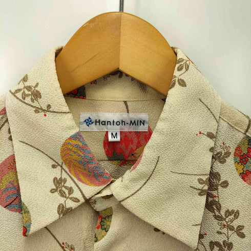 Hantoh-MIN 和柄総柄半袖シャツ メンズ JPN:M