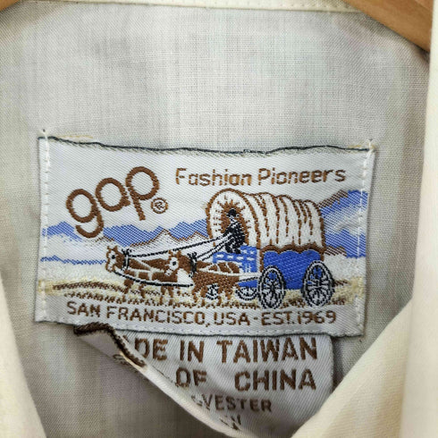 ギャップ Gap USA製 OLD スマイルポケットウエスタンシャツ メンズ import:M