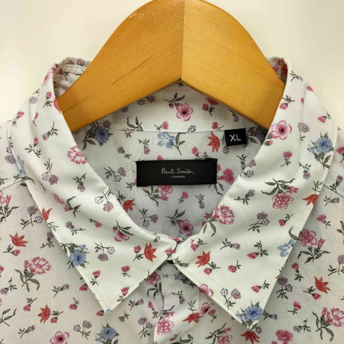 ポールスミスロンドン Paul Smith LONDON 小花柄 総柄 S/S レギュラーカラー シャツ メンズ import:XL