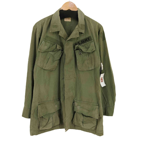 ユーエスアーミー U.S. ARMY 69年会計 4th JUNGLE FATIGUE JACKET メンズ SMLL LONG