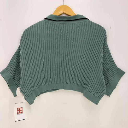 SHO KURASHINA クロップド ニットポロ レディース