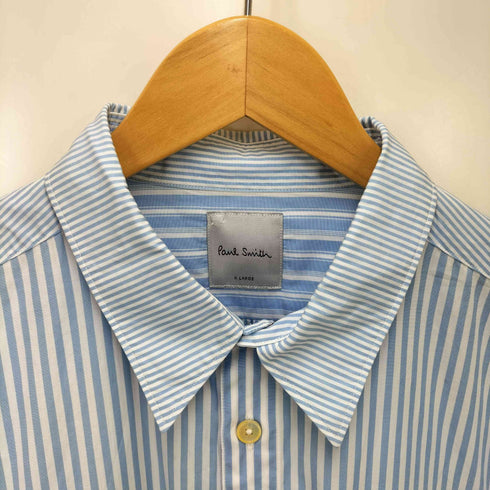 ポールスミス Paul Smith ミックスパターン ストライプ ワークシャツ メンズ import:XL