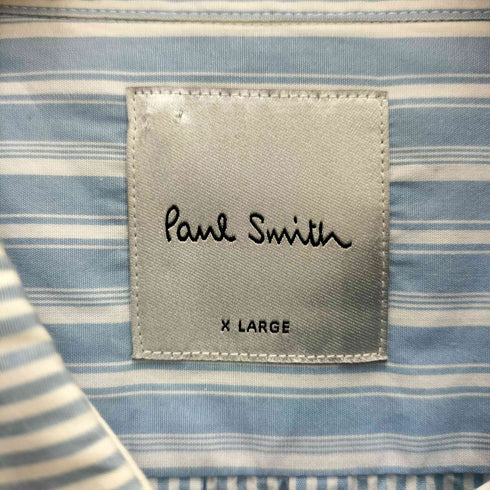 ポールスミス Paul Smith ミックスパターン ストライプ ワークシャツ メンズ import:XL