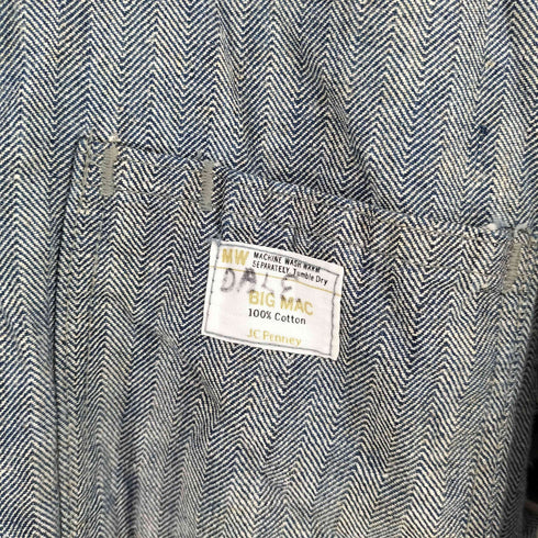 ビッグマックジェイシーペニー BIG MAC JCPenney 70S ヘリンボーン オールインワン メンズ 40R