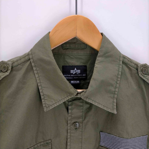 アルファインダストリーズ ALPHA INDUSTRIES ミリタリーシャツ メンズ import:M