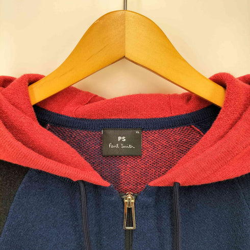 ピーエスポールスミス PS Paul Smith クレイジーブロックニットパーカ メンズ import:XL